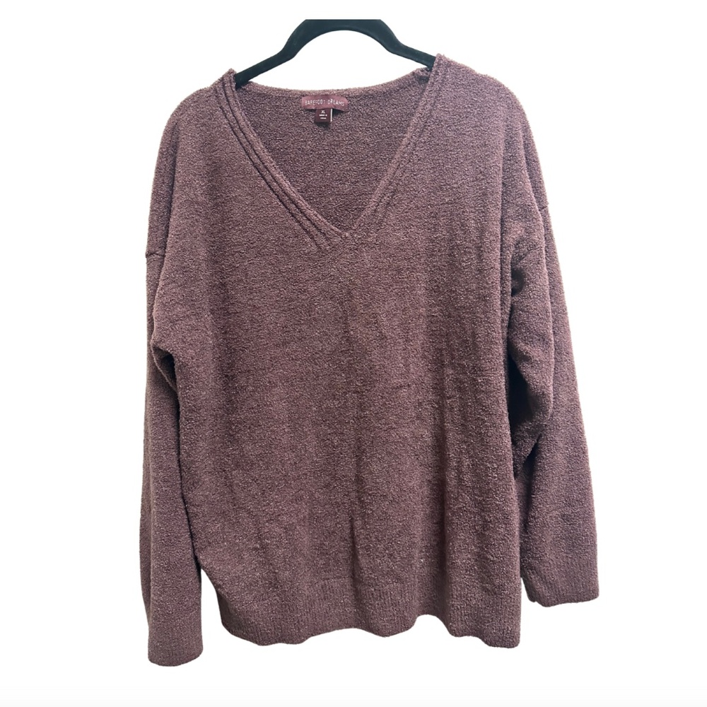 COZIEST Women's V-Neck Sweater - Mauve GENTLY USED